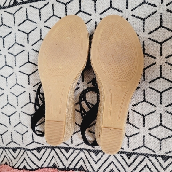 TONI PONS ORIGINAL Sitges Espadrille Sandal in Black Fabric, sz 9 / 40 - Picture 13 of 16